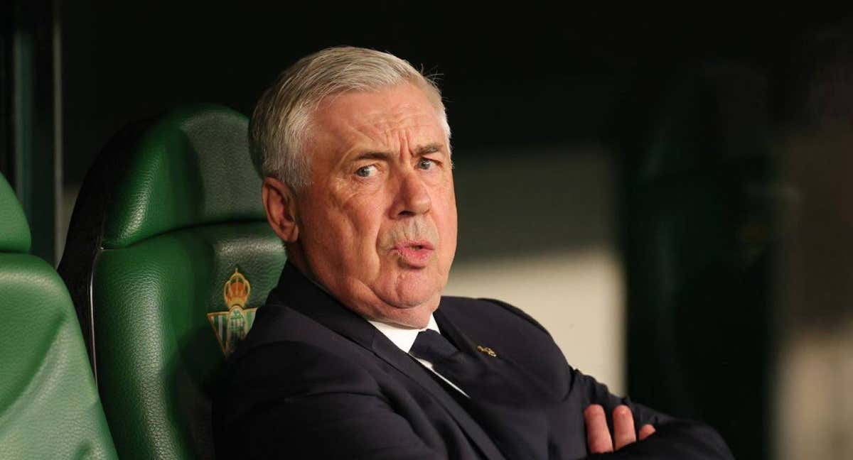 Ancelotti, en el Benito Villamarín./EFE