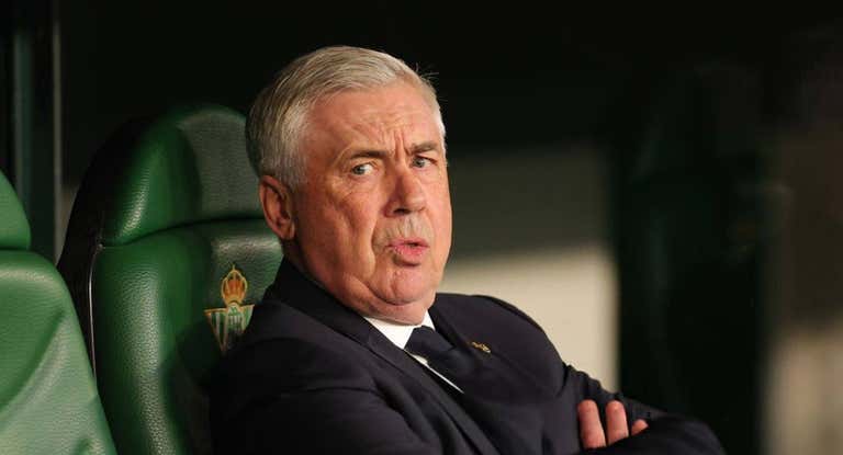 Ancelotti, en el Benito Villamarín.