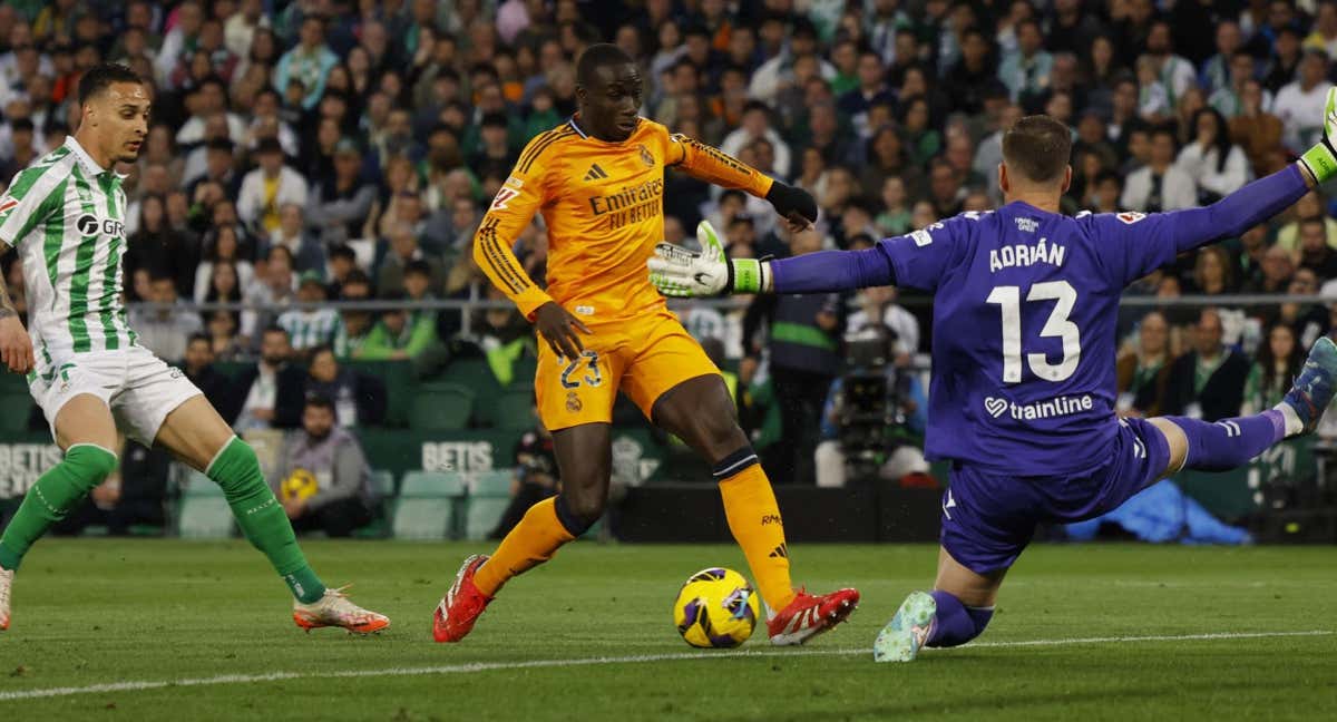 La asistencia de Ferland Mendy contra el Betis./Reuters