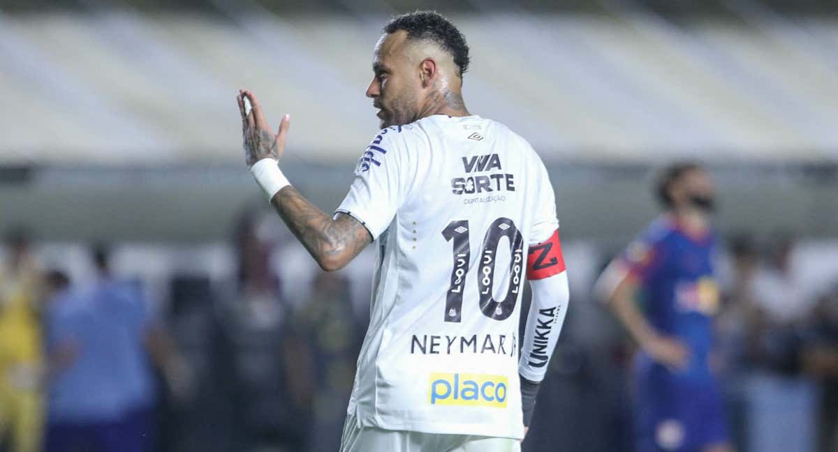 Neymar ha generado seis goles en sus siete partidos con Santos./AFP