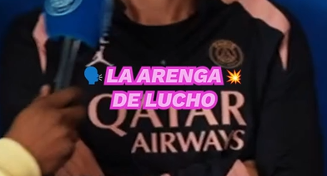 Luis Enrique se atrevió a alentar a la afición del PSG en francés para el partido de Champions.