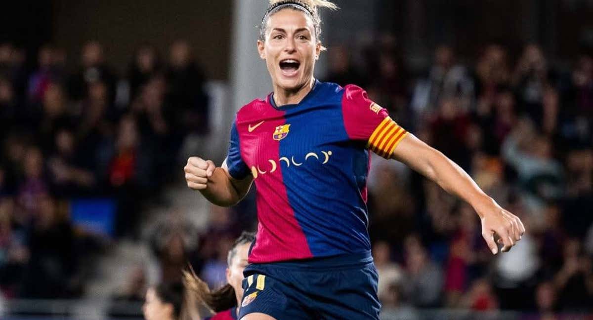 Alexia Putellas, jugadora del Barcelona, celebra un gol. /INSTAGRAM: ALEXIA PUTELLAS