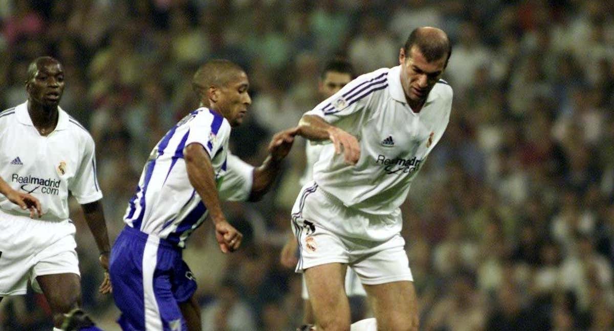 El Gato contra Zidane en el Bernabéu. /Ignacio Gil.