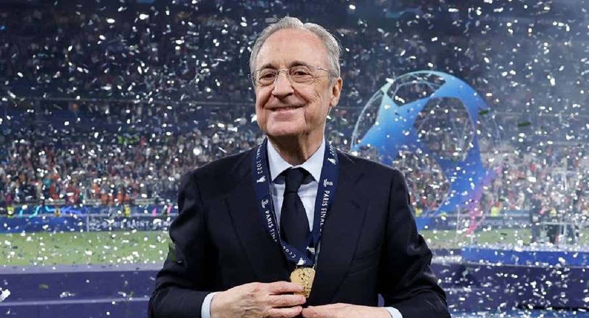 Florentino Pérez, celebrando un título./REAL MADRID