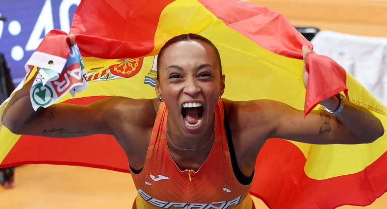 Ana Peleteiro, campeona europea bajo techo en Apeldoorn 2025.