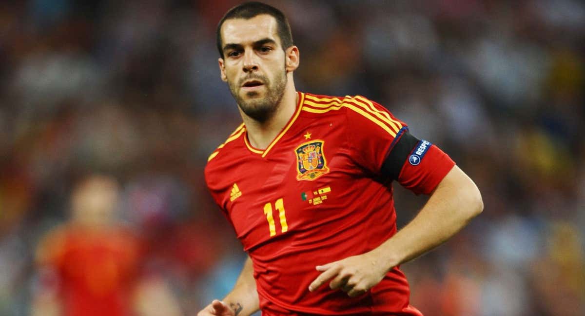 Álvaro Negredo durante la semifinal de la Euro 2012 ante Portugal. /Getty Images