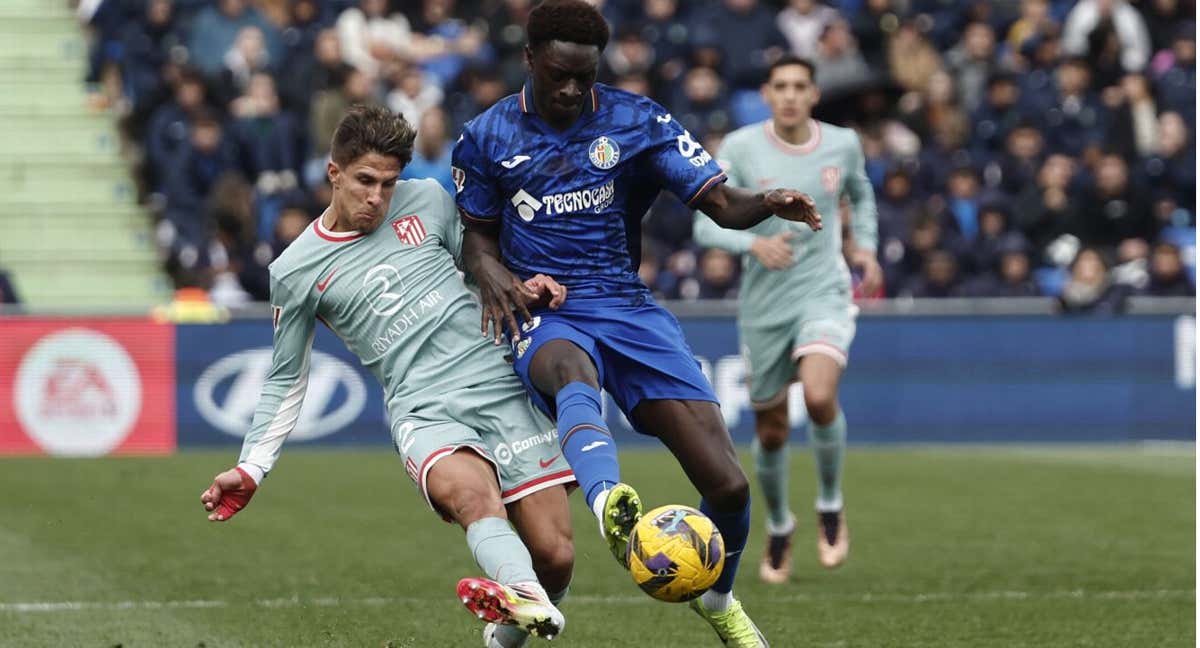 Encuentro entre el Getafe y el Atlético de Madrid.