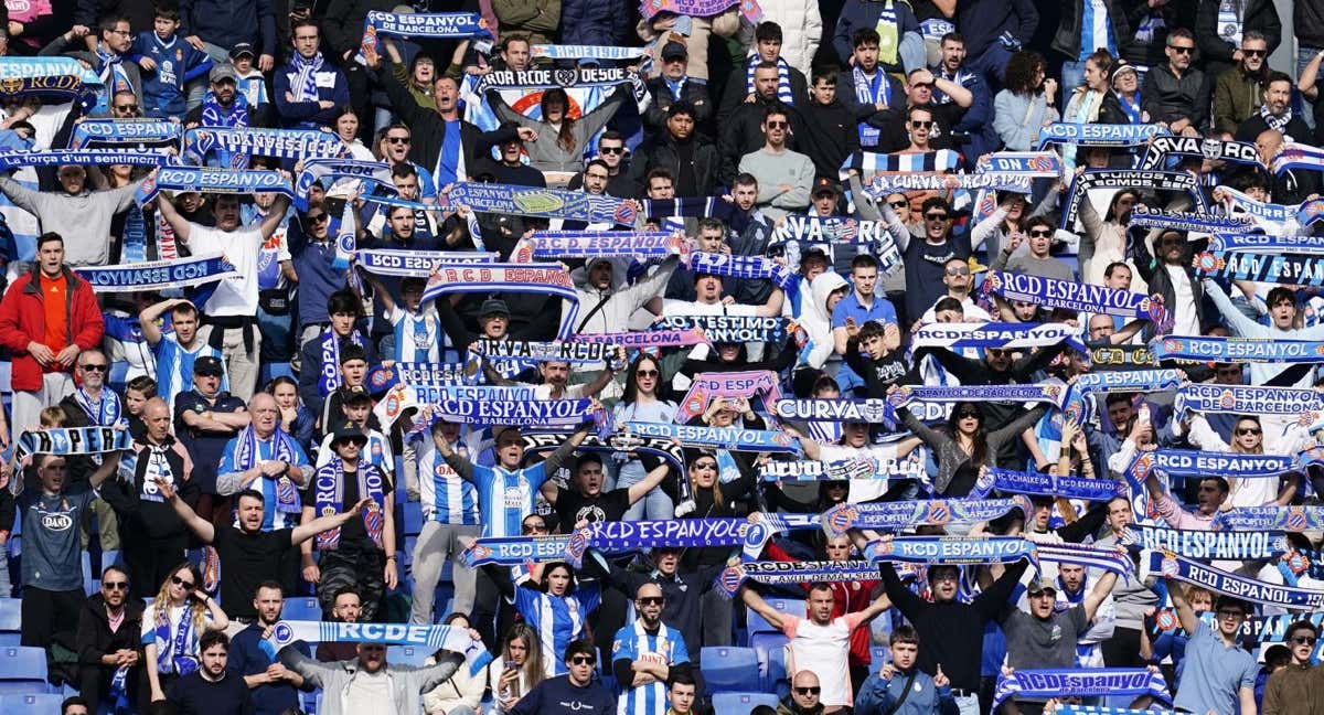 Afición del Espanyol en el RCDE Stadium. /RCDE / Carlos Mira