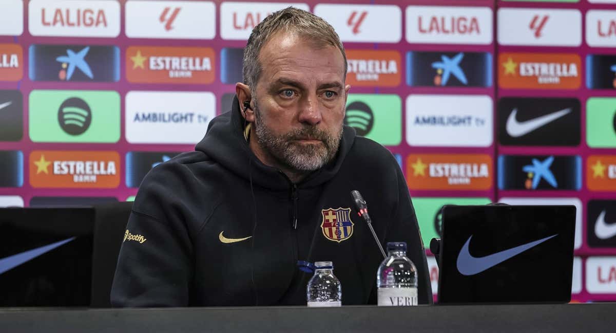 Hansi Flick, en conferencia de prensa.