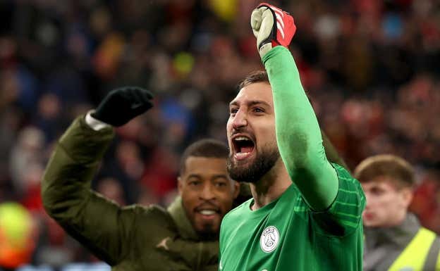 Donnarumma fue el héroe en la tanda de penaltis. EFE