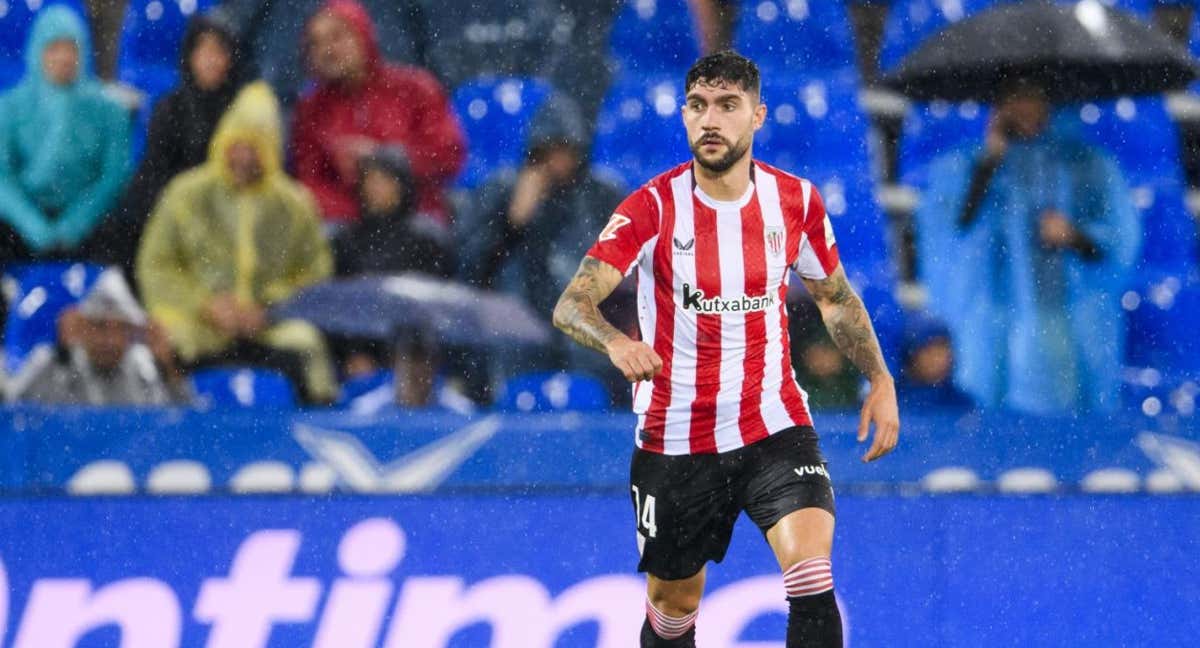 Unai Núñez, en su primer encuentro este curso ante el Leganés./Athletic Club