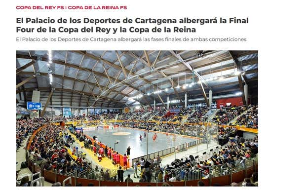 La RFEF modificó su comunicado matinal, añadiendo el cambio de sede de la Copa de la Reina por la tarde.  RELEVO