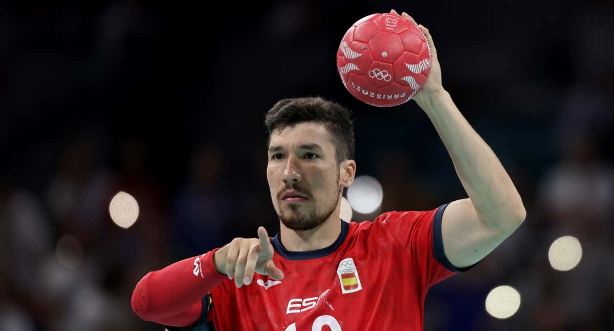 Alex Dujshebaev durante un partido./EFE.