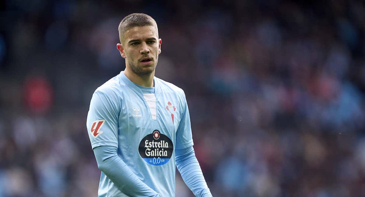 Sergio Carreira, en un partido con el Celta. /GETTY