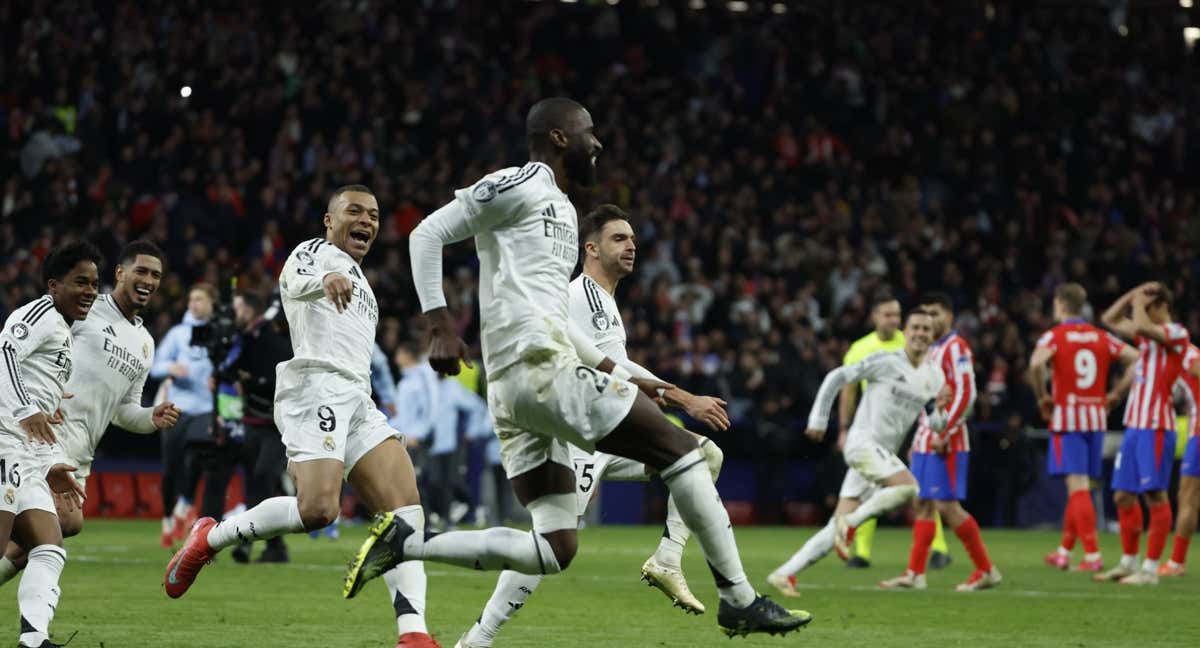 Rüdiger celebra el gol del penalti que clasificó al Madrid. /EFE