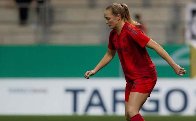 Magda durante un partido.  FC BAYERN FRAUEN