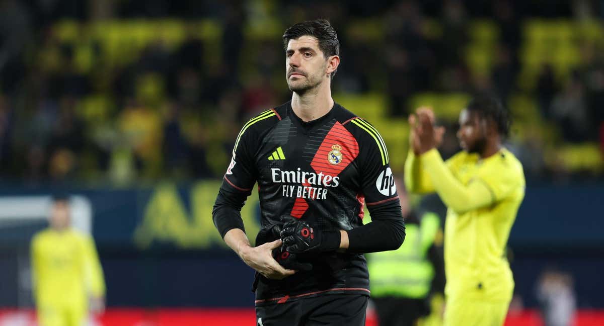 Courtois, durante el Villarreal - Real Madrid./EP