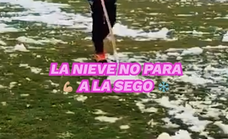 Una nevada ha puesto en riesgo el Gimnástica Segoviana-Cultural Leonesa, pero no fue suficiente para frenarles.