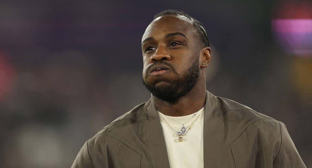 Michail Antonio, en el homenaje que el West Ham le preparó en el London Stadium.