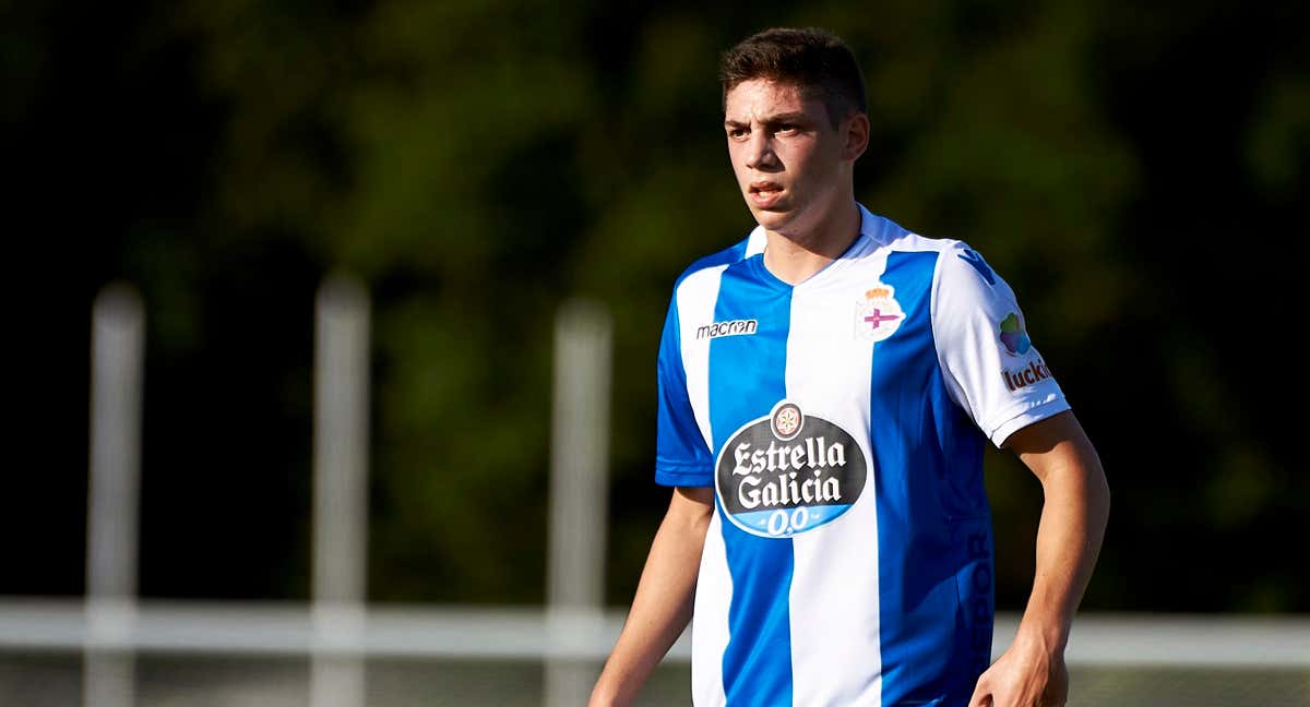 Fede Valverde, durante su etapa en el Dépor./GETTY