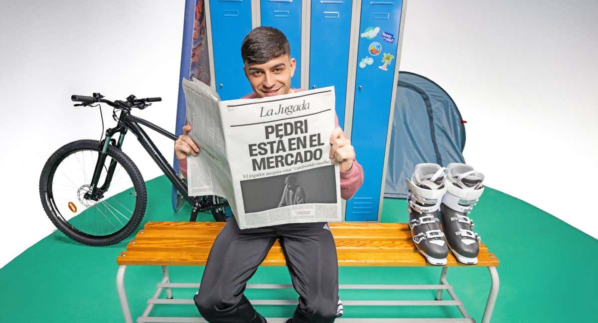 Pedri y su nueva campaña publicitaria./DECATHLON