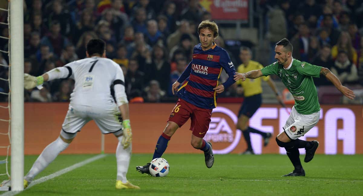 Sergi Samper en su etapa como futbolista del Barça.
