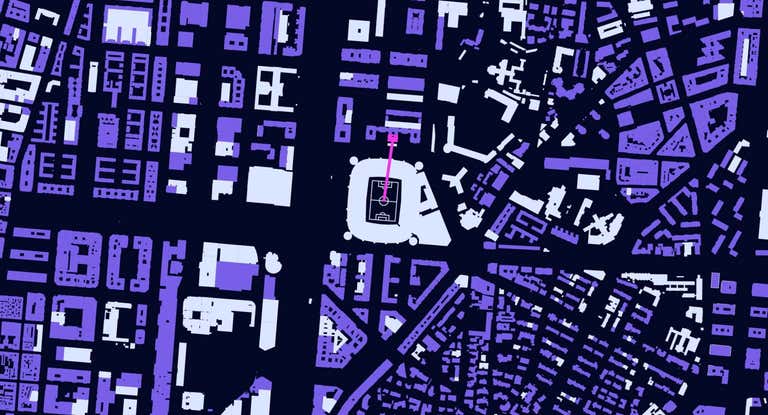 Los edificios residenciales y no residenciales a 500 metros del Bernabéu.