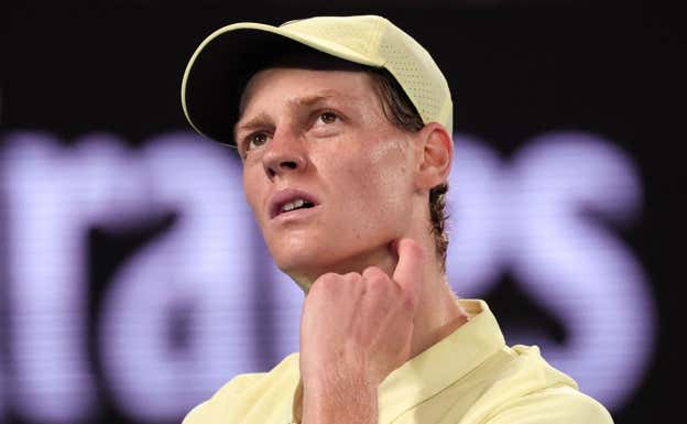 Jannik Sinner, durante el último Open de Australia.  DAVID GRAY / AFP