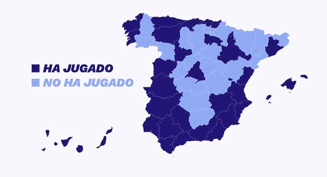 La España vaciada de la Selección la constituyen 22 provincias que nunca han visto jugar a la Roja
