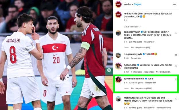 Intercambio de 'golpes' entre Arda Güler y Szoboszlai: “¿Seis goles no son suficientes para callarte?”