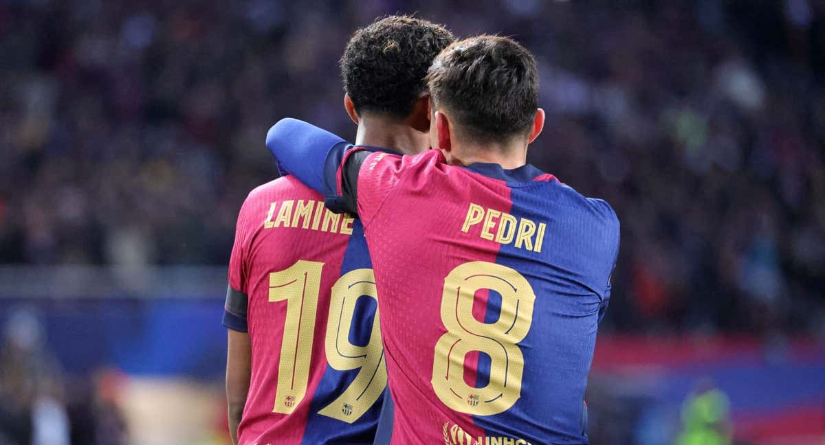Lamine y Pedri acabaron en el campo la eliminatoria contra Países Bajos.