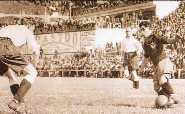 Padrón, en el 4-3 de la Selección española contra Inglaterra, en el Metropolitano RC VICTORIA