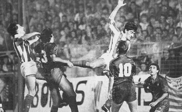 Gajate y Gorriz, en un Real-Barça.  Diario Vasco