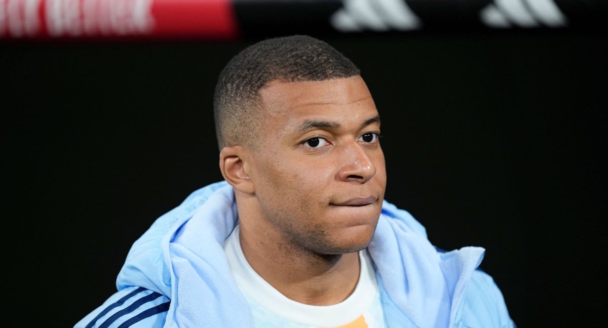 Mbappé, en un partido.