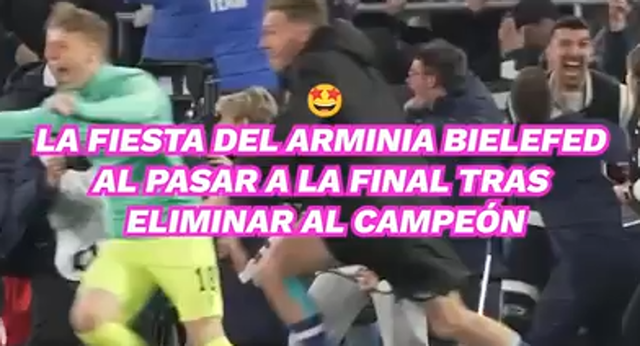 El Arminia Bielefeld eliminó al Bayer Leverkusen y será finalista de la Pokal jugando en Tercera.