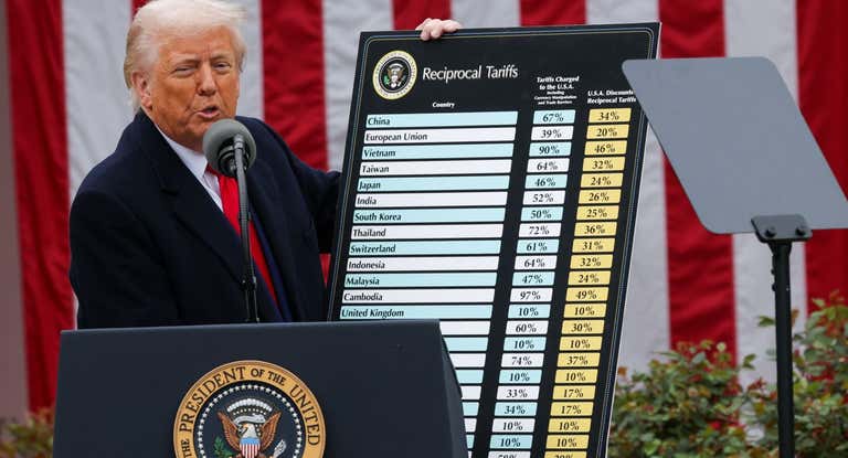 Donald Trump presenta los aranceles que impondrá a partir de ahora.
