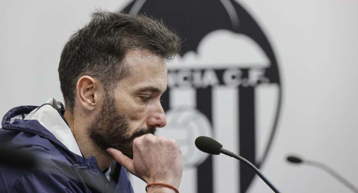 Carlos Corberán en Paterna.