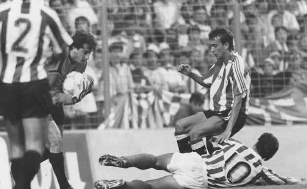 Lakabeg, en un partido con el Athletic. Archivo