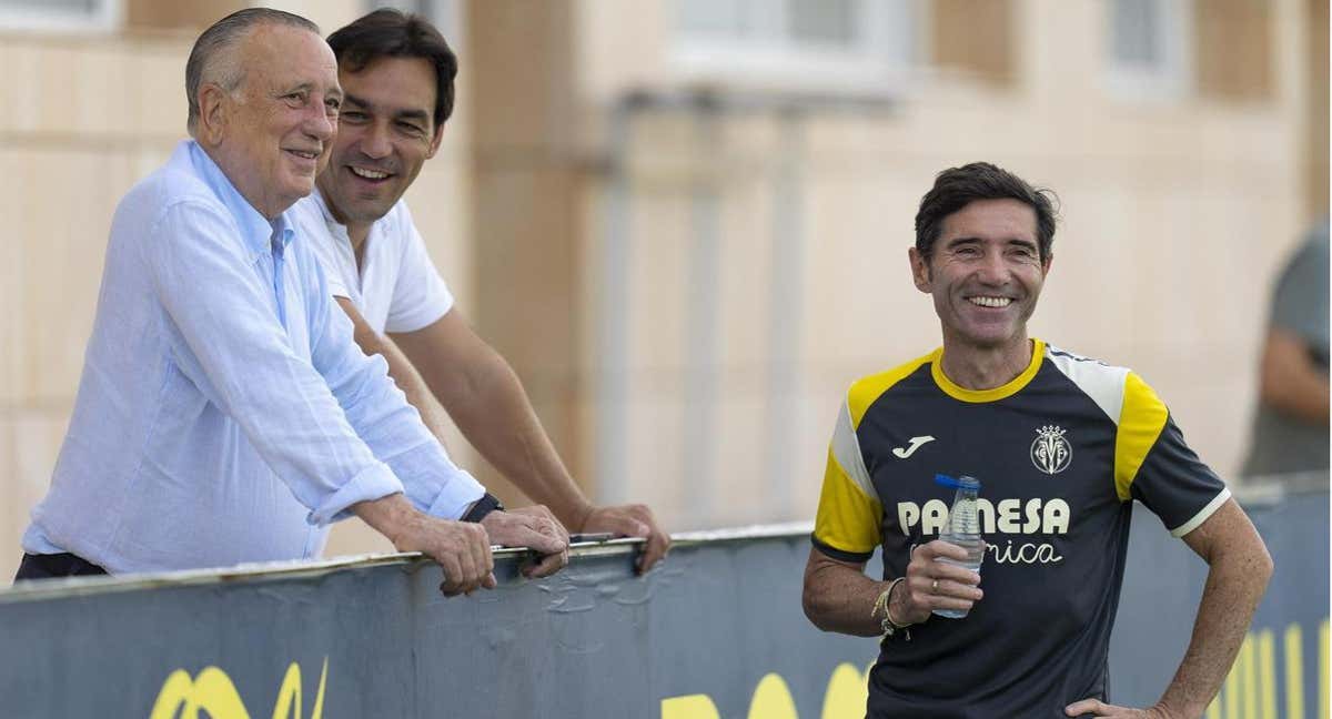 Marcelino, Miguel Tena y Fernando Roig.