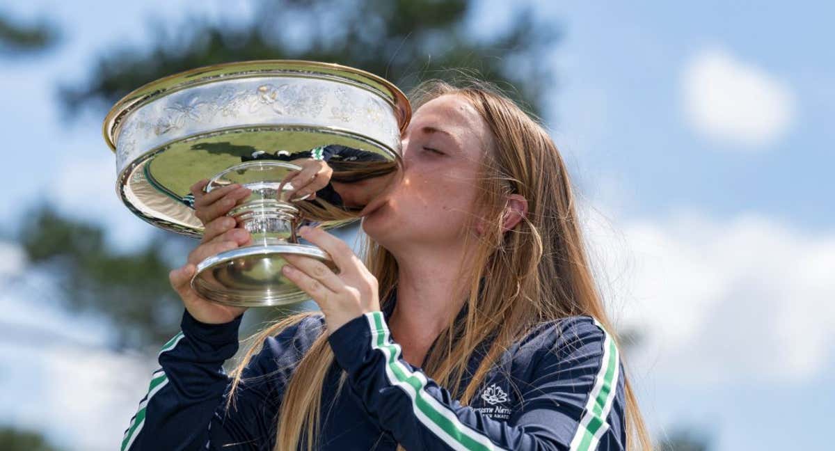 Carla Bernat, durante la última jornada del Augusta National Women's Amateur.