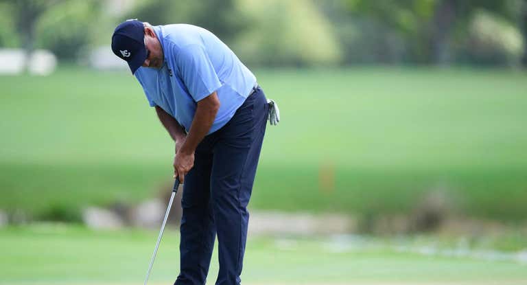 Ángel Cabrera durante el PGA Tour Championship.