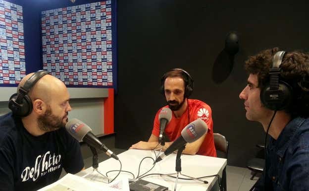 Sánchez Blas y Talavera en Radio Marca entrevista a Juanfran. CEDIDA