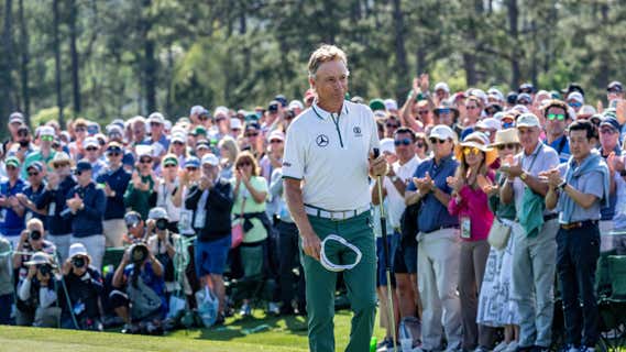 Bernhard Langer, en la segunda ronda del Masters de Augusta 2025/Getty Images