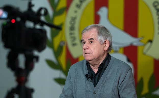Vicenç García, durante una entrevista televisiva. FS GARCÍA