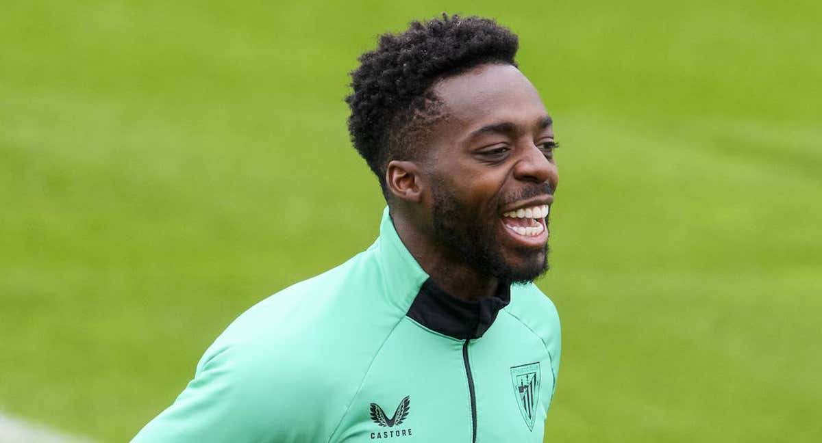 Iñaki Williams ha vuelto a ejercitarse con el Athletic Club./@AthleticClub