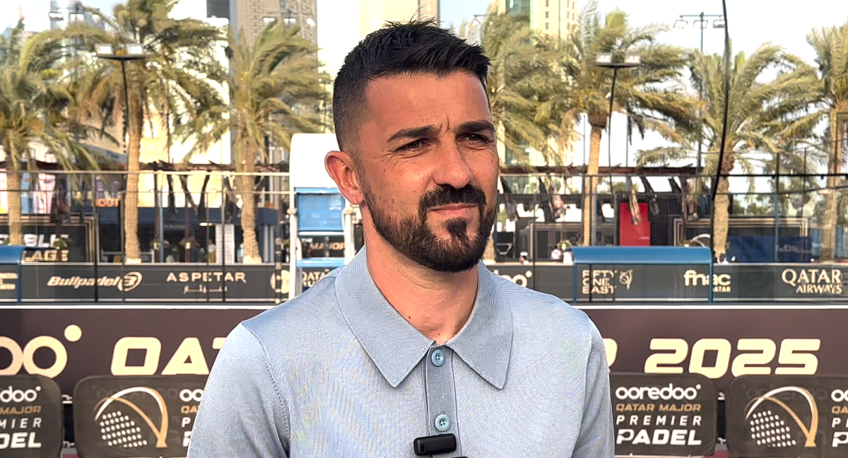 David Villa durante el Major de Catar.