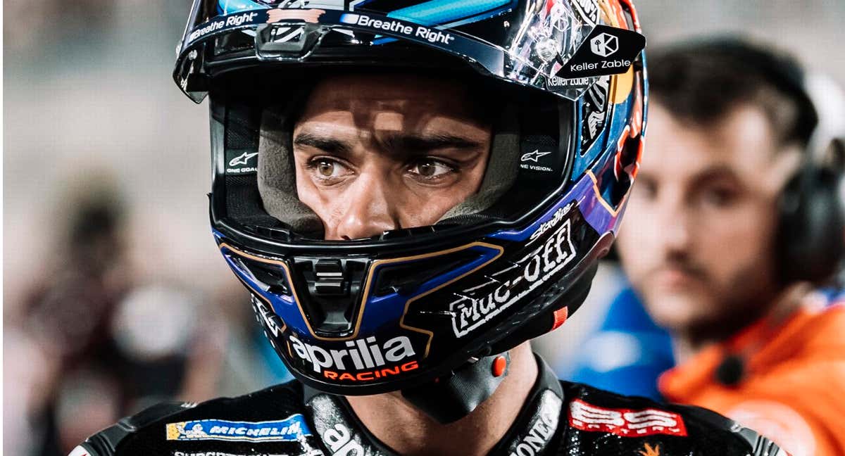 Jorge Martín en parrilla. /Aprilia