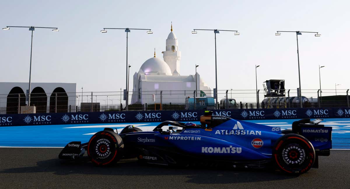 Sainz, durante los Libres de Yeda./REUTERS
