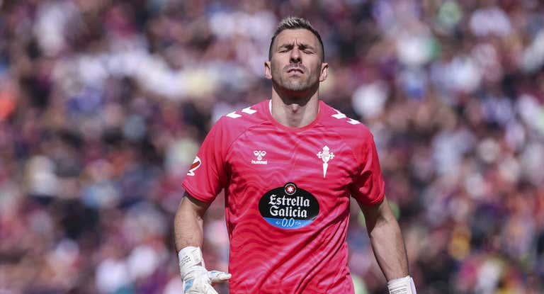 Vicente Guaita, en el partido ante el Barcelona del pasado sábado.