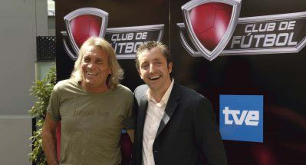 Hugo Gatti junto a Josep Pedrerol.